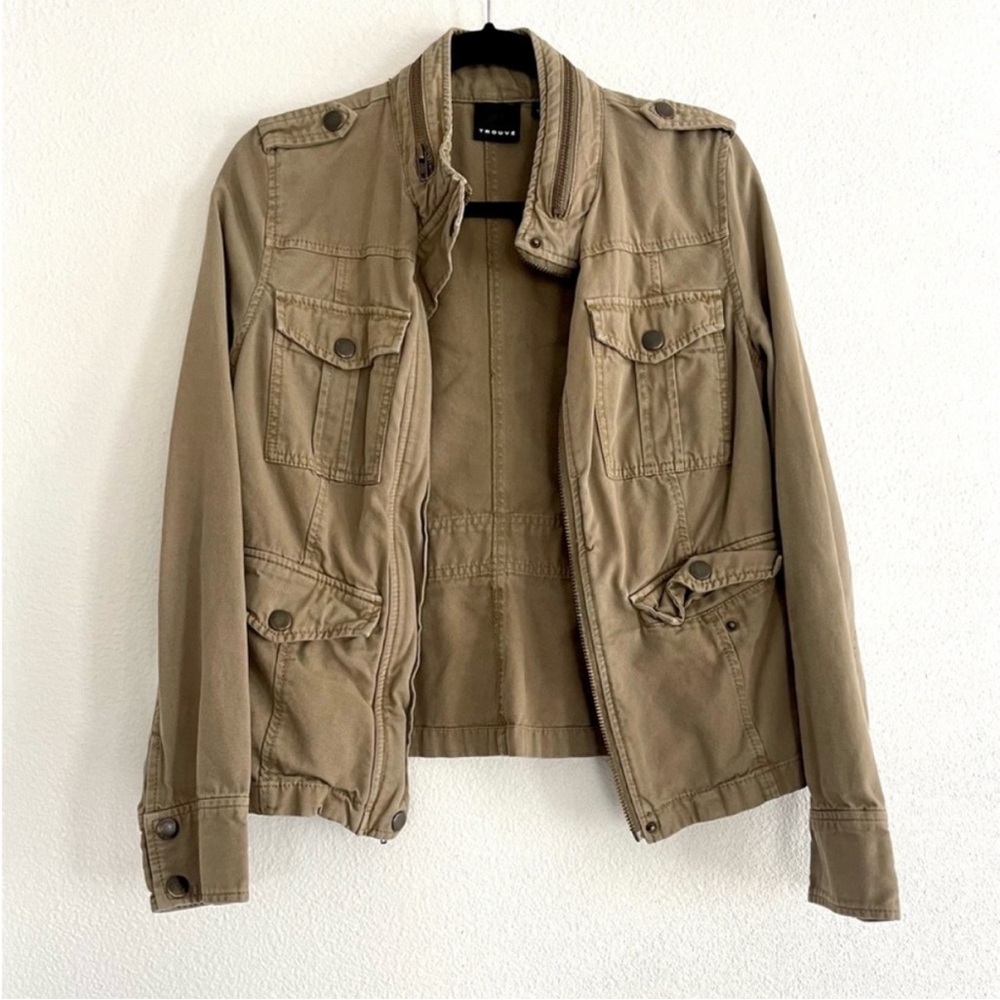 Trouve Nordstrom Military Green Utility jacket M
